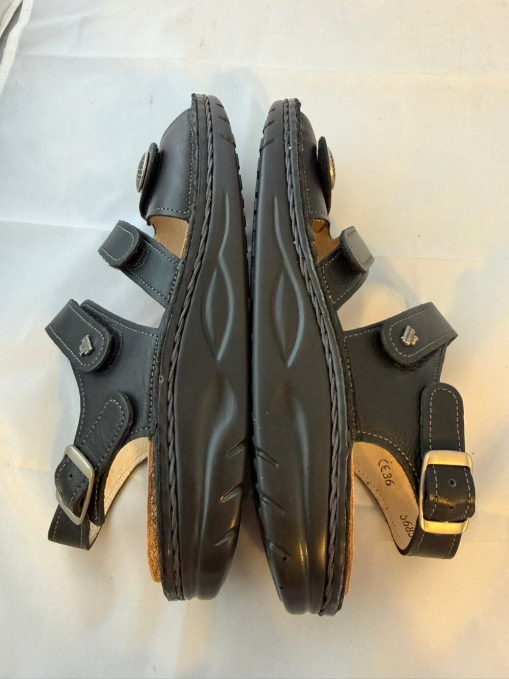 Finn Comfort Women's Tiberias Sandal - Black Nappa Women Size 36 (6 US) NIB - Picture 4 of 7